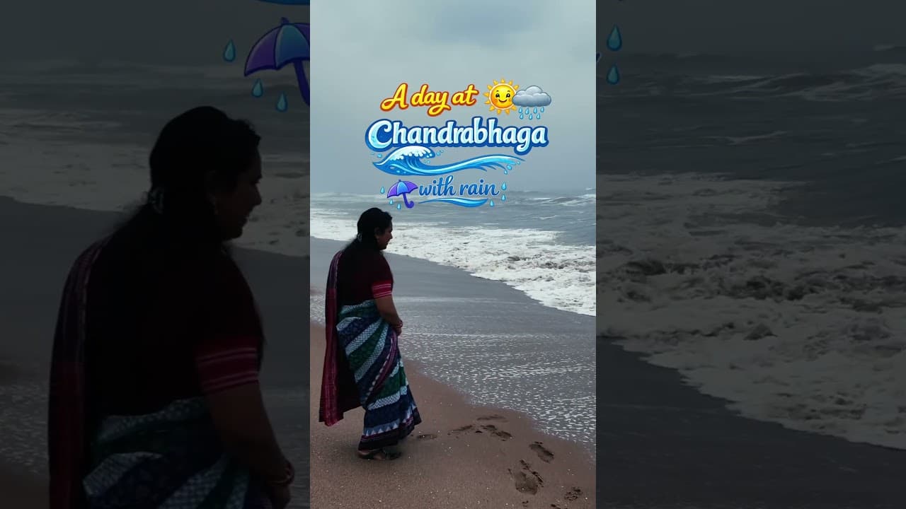 At chandrabhaga in the rain #konark #chandrabhaga #destinationdiaryodia