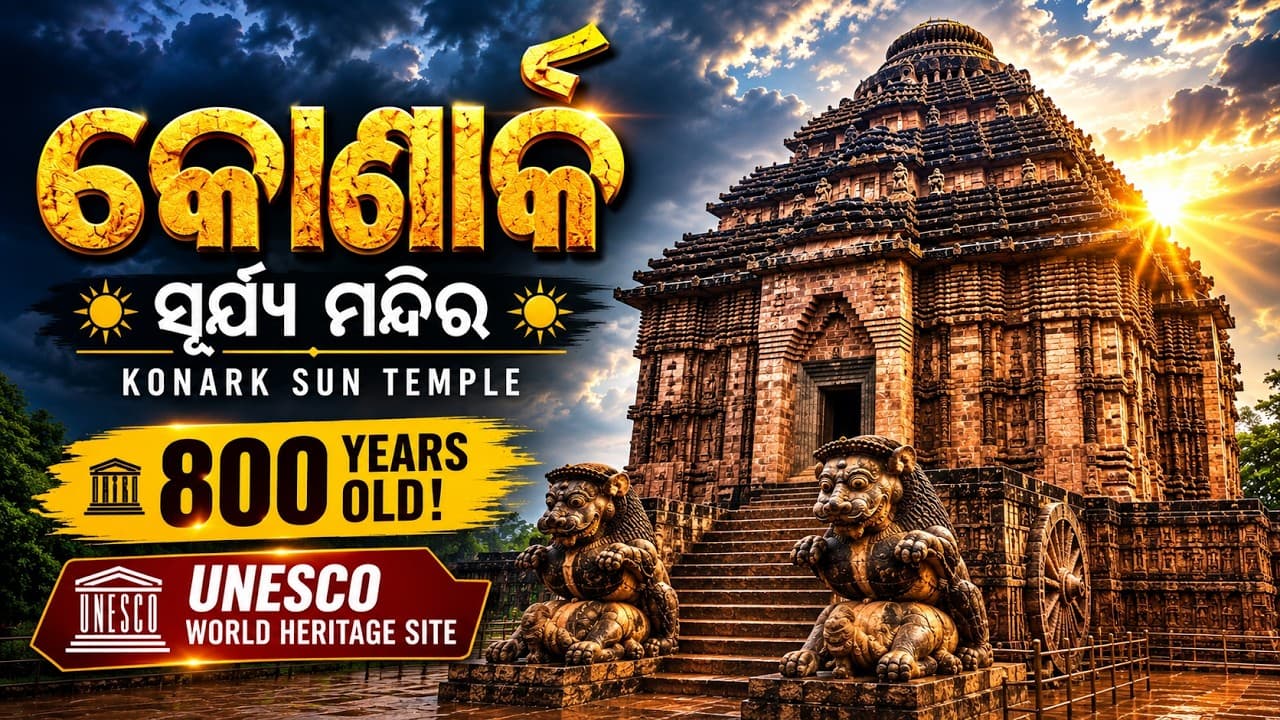 🌞କୋଣାର୍କ ସୂର୍ଯ୍ୟ ମନ୍ଦିର | Konark Sun Temple | Chandrabhaga Beach | UNESCO World Heritage